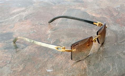 white buffs glasses|authentic cartier buffalo horn glasses.